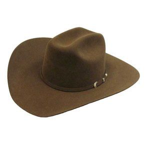 Serratelli Canyon Walnut Felt Cowboy Hat. Made in
